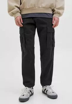 Брюки карго Jack & Jones, черный