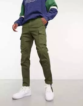 Брюки-карго Jack & Jones Intelligence цвета хаки