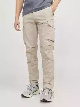 Брюки-карго Jack & Jones "JPSTACE JJTUCKER CARGO AMA NOOS", серебристый