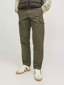 Брюки-карго Jack & Jones "JPSTKANE JJBARKLEY CARGO PANT NOOS", оливковый