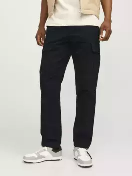 Брюки-карго Jack & Jones "JPSTKANE JJBARKLEY CARGO PANT NOOS", черный