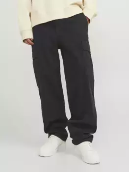 Брюки-карго Jack & Jones "JPSTKARL JJHARLOW CARGO NOOS", черный