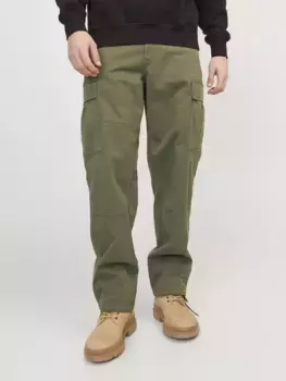 Брюки-карго Jack & Jones "JPSTKARL JJHARLOW CARGO NOOS", цвет 30Dusty Olive
