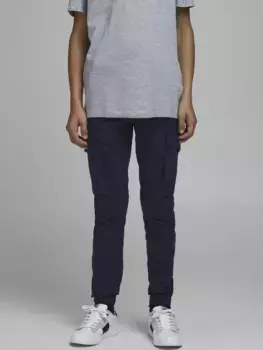 Брюки-карго Jack & Jones Junior "JPSTPAUL JJFLAKE AKM 542 NOOS MNI", синий