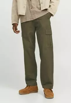 Брюки карго Jack & Jones, оливковый