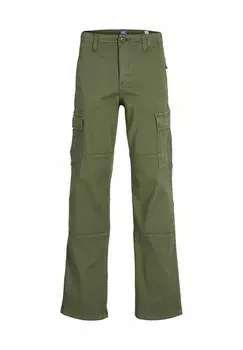 Брюки-карго Jack & Jones, пестрая оливковая