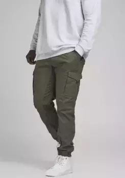 Брюки-карго Jack & Jones PlusSize "PAUL FLAKE", ширина до 48, зеленый