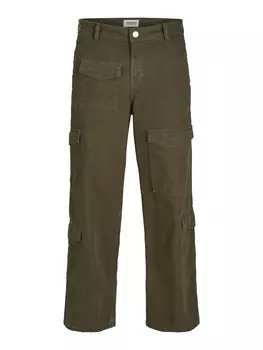 Брюки-карго JACK & JONES Regular Cargo Pants, оливковый