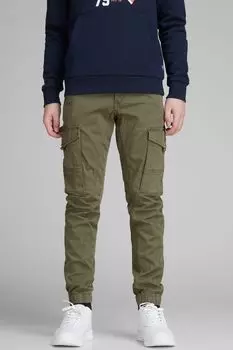 Брюки-Карго Jack & Jones с манжетами Jack & Jones Junior, зеленый