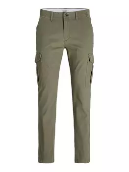 Брюки-карго JACK & JONES Slim fit Cargo Pants JJIMarco JJJoe, оливковый