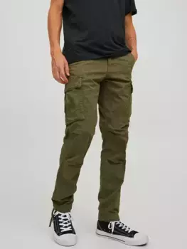 Брюки-карго Jack & Jones "STACE TUCKER", оливковый
