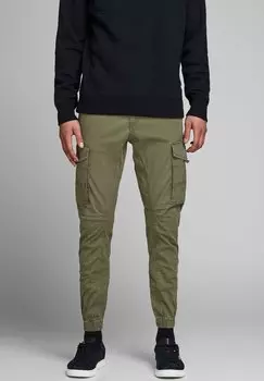 Брюки карго JJIPAUL JJFLAKE Jack & Jones, оливковая ночь