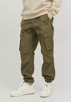 Брюки карго JPSTKANE JJNOAH CUFFED Jack & Jones, оливковая ночь
