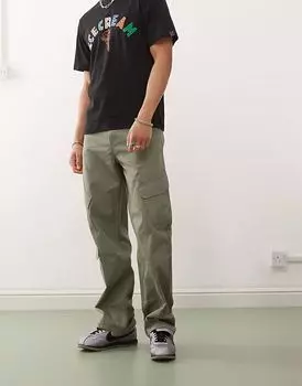 Брюки карго Karl Kani OG с косыми карманами цвета хаки