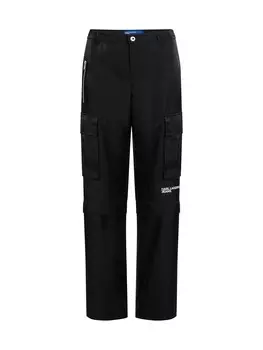 Брюки-карго KARL LAGERFELD JEANS Loose fit Cargo Pants Iridescent, черный