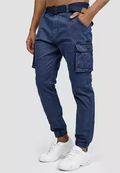 Брюки карго KERR INDICODE JEANS, цвет navy