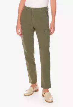 Брюки-карго Le Temps Des Cerises "CASTELLA" прямого кроя, зеленый