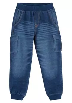 Брюки-карго Lindex, цвет medium denim