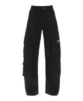 Брюки карго Lizzy из рипстопа Golden Goose, черный