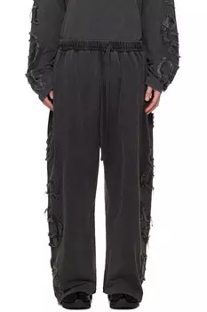 Брюки карго Logo Lounge Acne Studios, черный