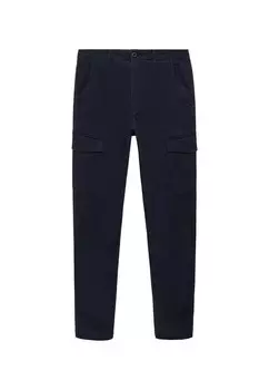 Брюки-карго Mango Kids, синий