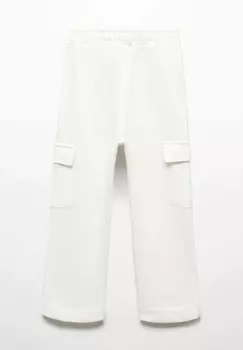 Брюки-карго Mango Kids, слоновая кость