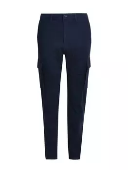 Брюки-карго Marks & Spencer Slim fit Cargo Pants, темно-синий