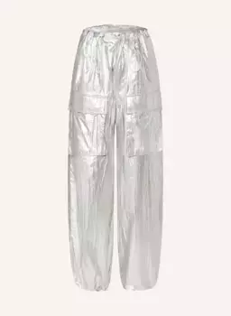 Брюки-карго Mm6 Maison Margiela, серебряный