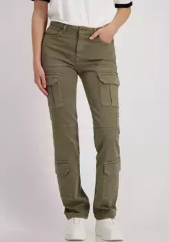 Брюки-карго Monari, карманы-карго и ложные карманы, зеленый
