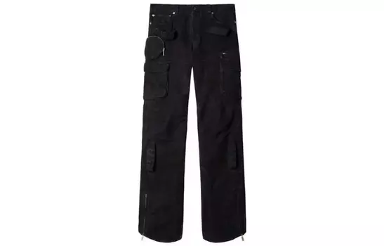 Брюки-карго мужские черные Off-White, черный