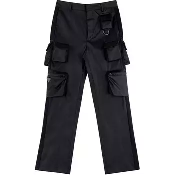 Брюки-карго мужские черные Prada, черный