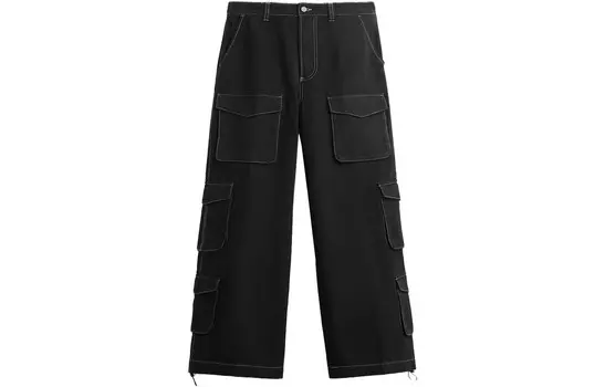 Брюки-карго мужские черные Zara, черный