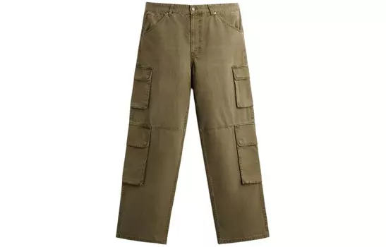 Брюки-карго мужские Deep Khaki Zara, хаки