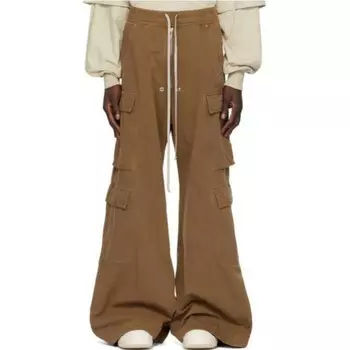Брюки-карго мужские коричневые Rick Owens Drkshdw, коричневый