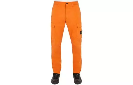 Брюки-карго мужские оранжевые Stone Island, оранжевый