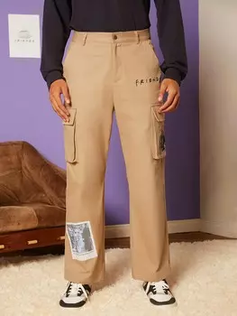 Брюки-карго мужские Shein, хаки