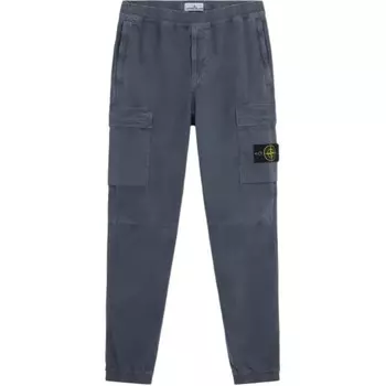 Брюки-карго мужские, средние, синие Stone Island, синий