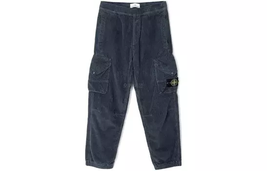 Брюки-карго мужские свинцово-серые Stone Island, серый