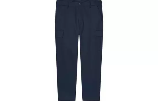 Брюки-карго мужские темно-синие Uniqlo, темно-синий