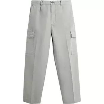 Брюки-карго мужские зеленые Zara, зеленый