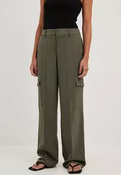 Брюки-карго NA-KD, цвет green khaki