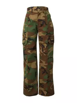 Брюки карго Nasty Gal, цвет Khaki/Dark Green