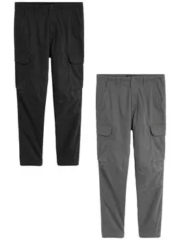 Брюки-карго Next Slim fit Cargo Pants, черный
