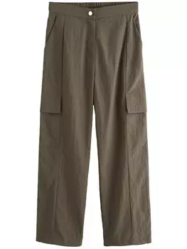 Брюки-карго Next Wide leg Cargo Pants, хаки