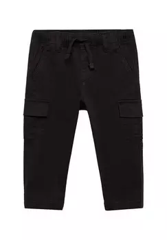 Брюки карго NICO Mango Kids, черный