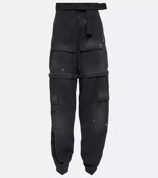 Брюки-карго «нож» Balenciaga, черный