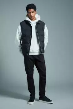 Брюки-Карго облегающего кроя H&M, черный