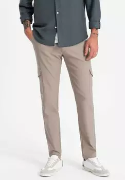 Брюки карго Ombre, бежевые