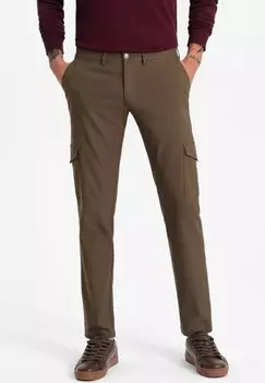 Брюки-карго Ombre, коричневый