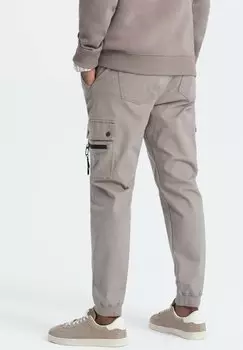 Брюки карго Ombre, темно-бежевые